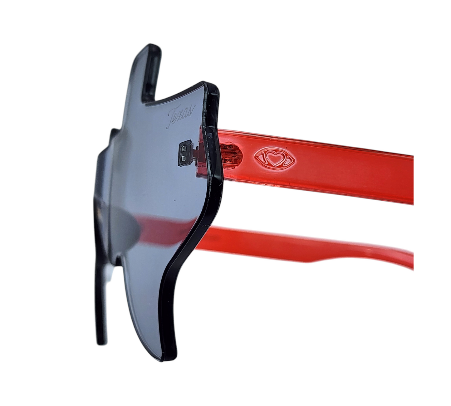 Black and Red Eye Luv Texas Sunglasses