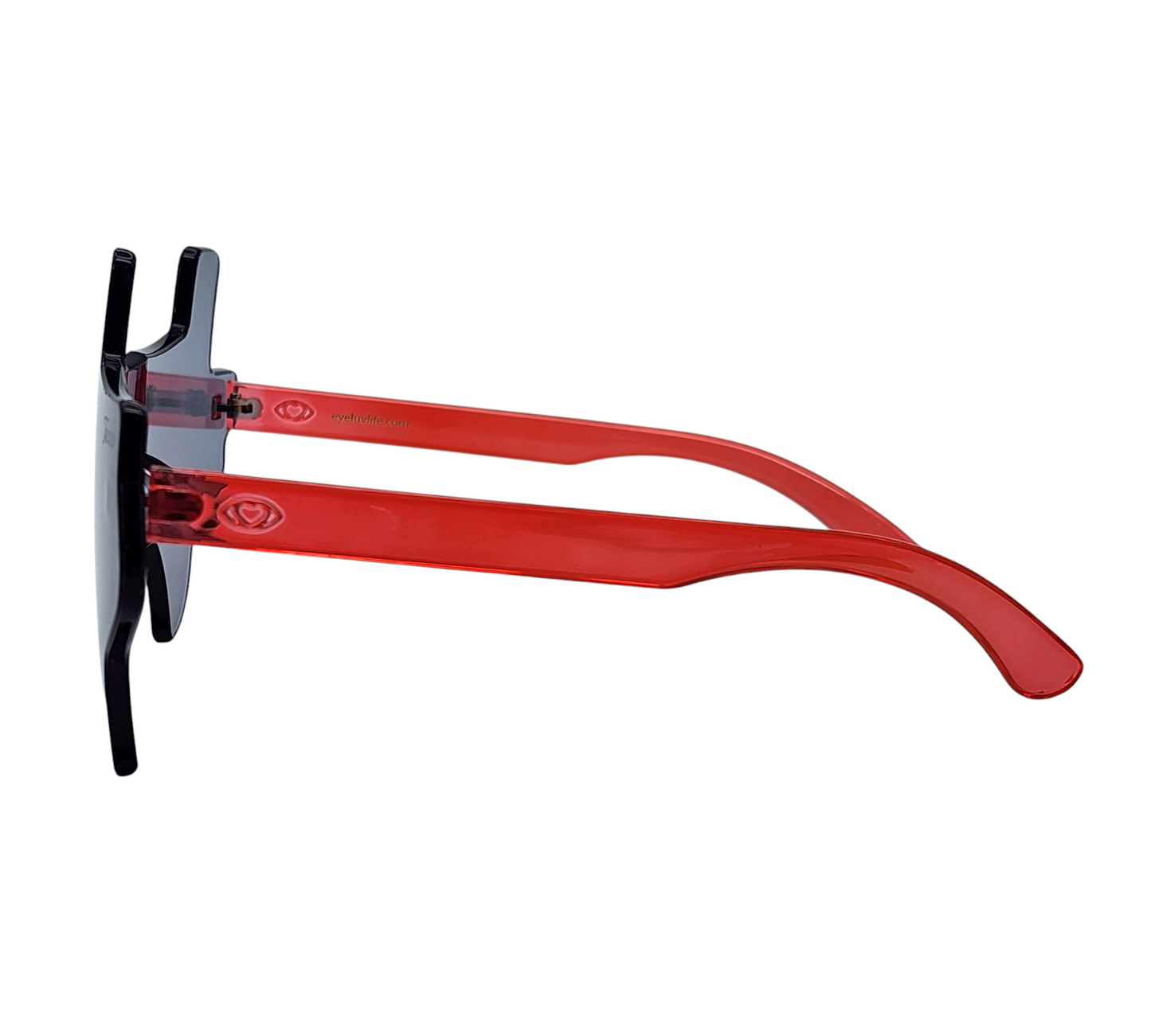 Black and Red Eye Luv Texas Sunglasses