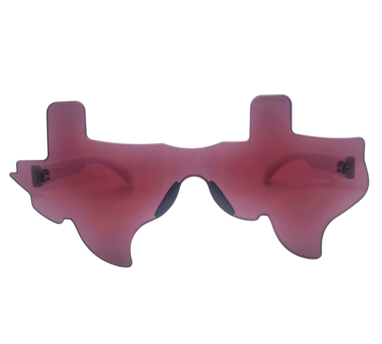 Maroon and White Eye Luv Texas Sunglasses