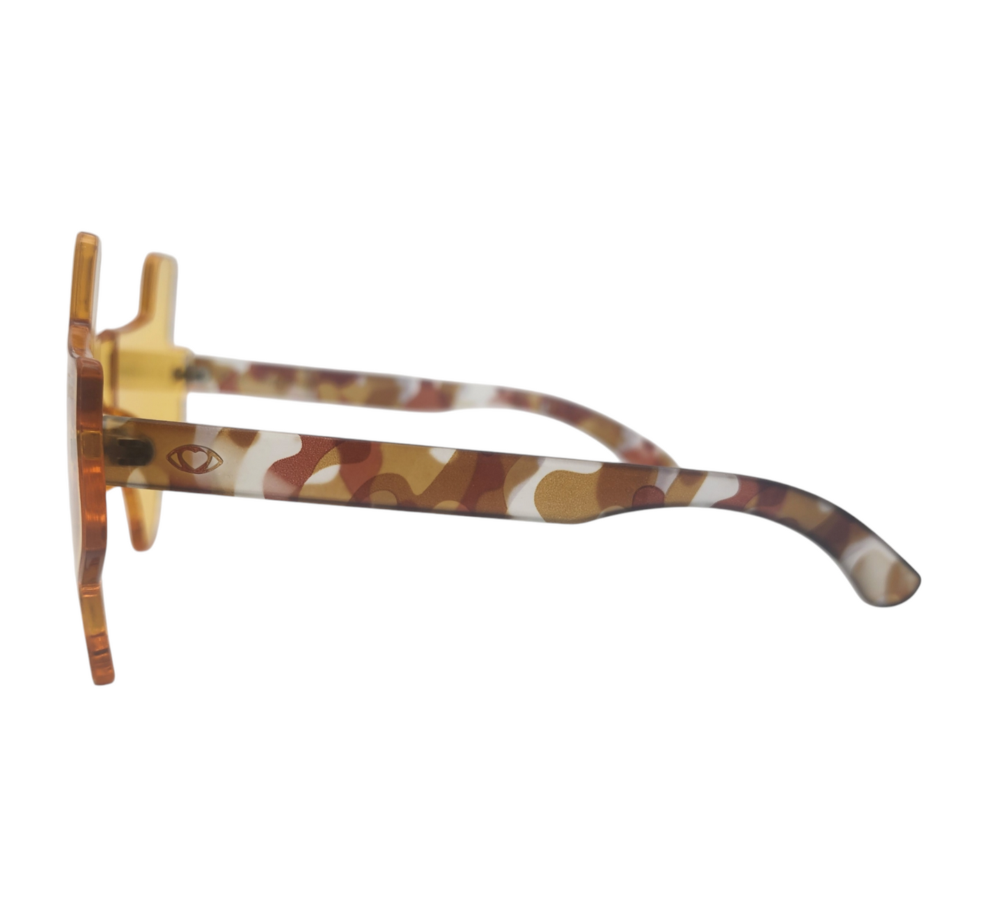 Yellow and Woodland Camo Eye Luv Texas Sunglasses