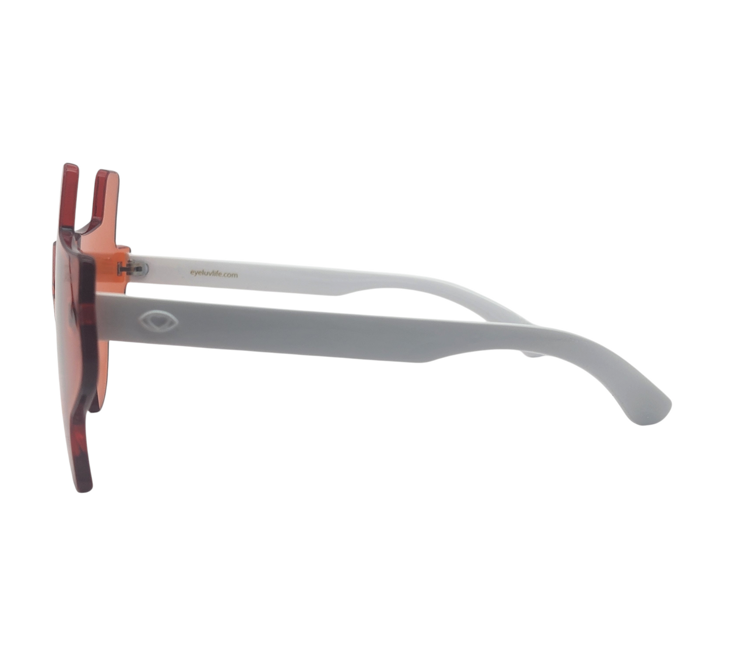 Burnt Orange and White Eye Luv Texas Sunglasses