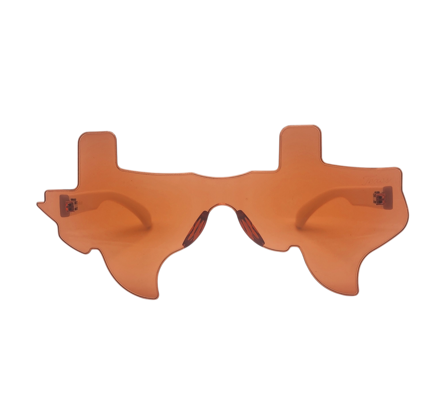 Burnt Orange and White Eye Luv Texas Sunglasses