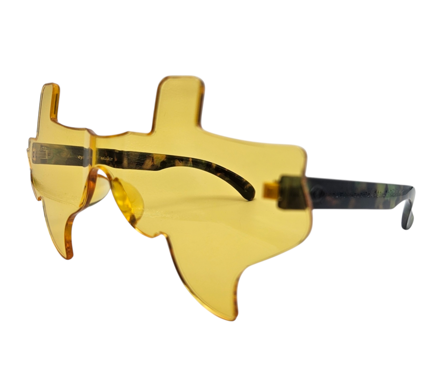 Yellow and Forest Camo Eye Luv Texas Sunglasses