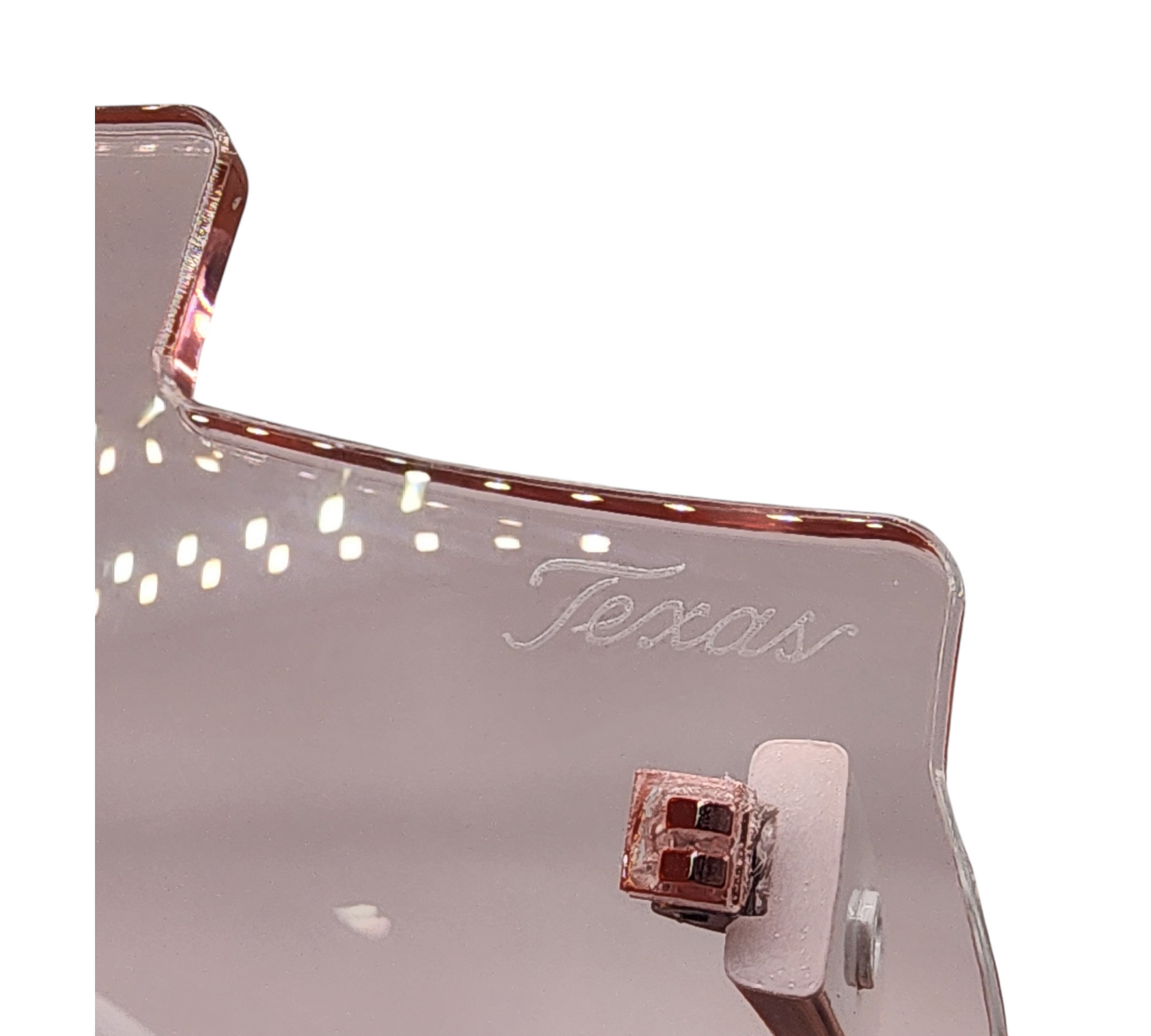 Light Pink and White Eye Luv Texas Sunglasses