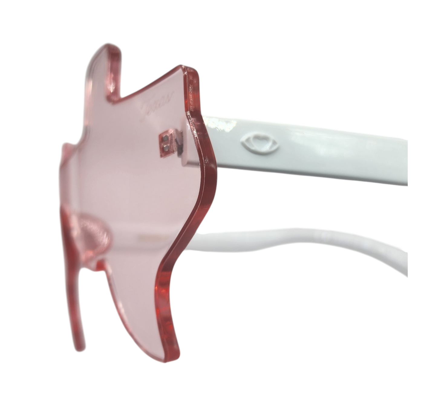 Light Pink and White Eye Luv Texas Sunglasses