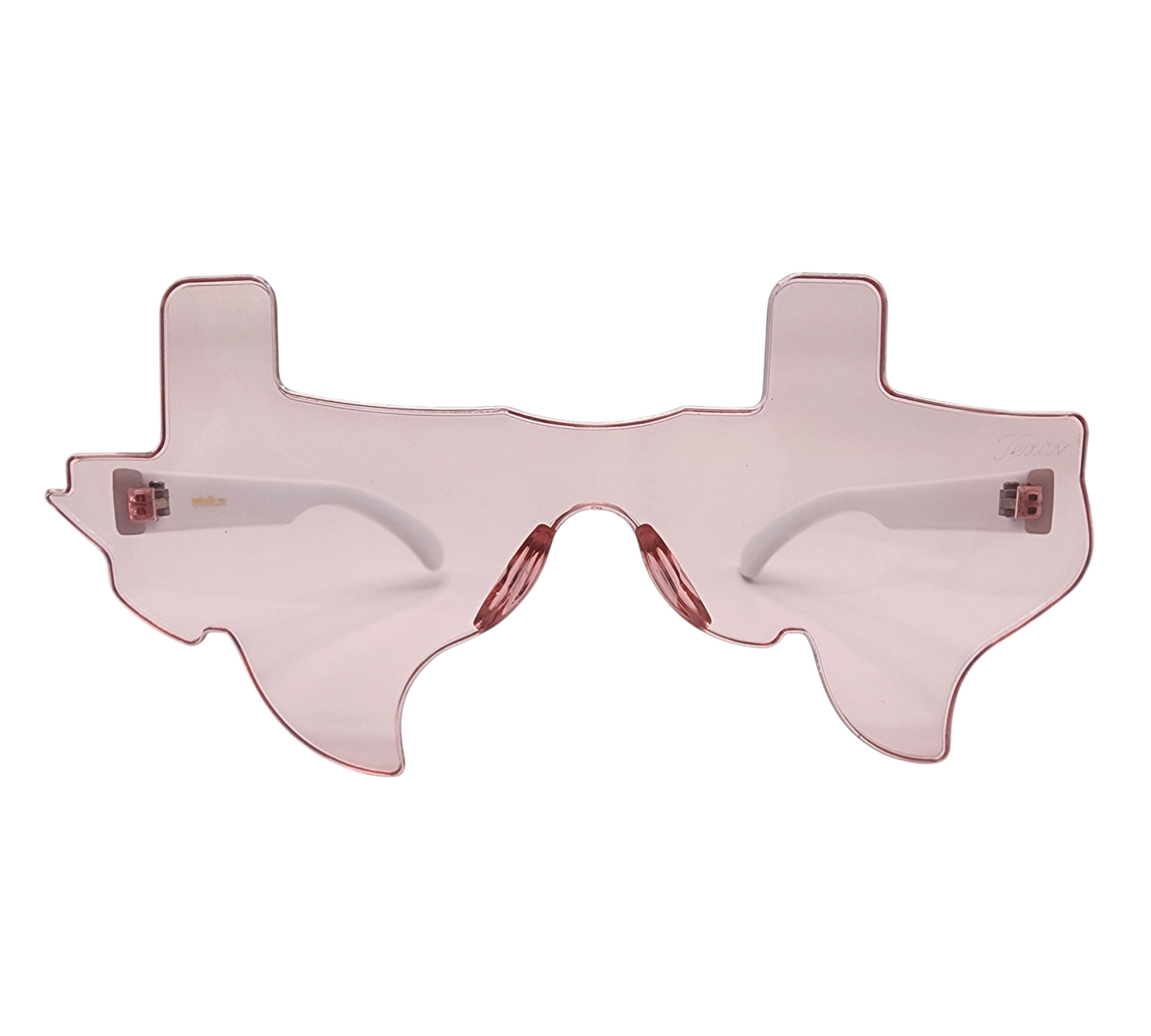 Light Pink and White Eye Luv Texas Sunglasses