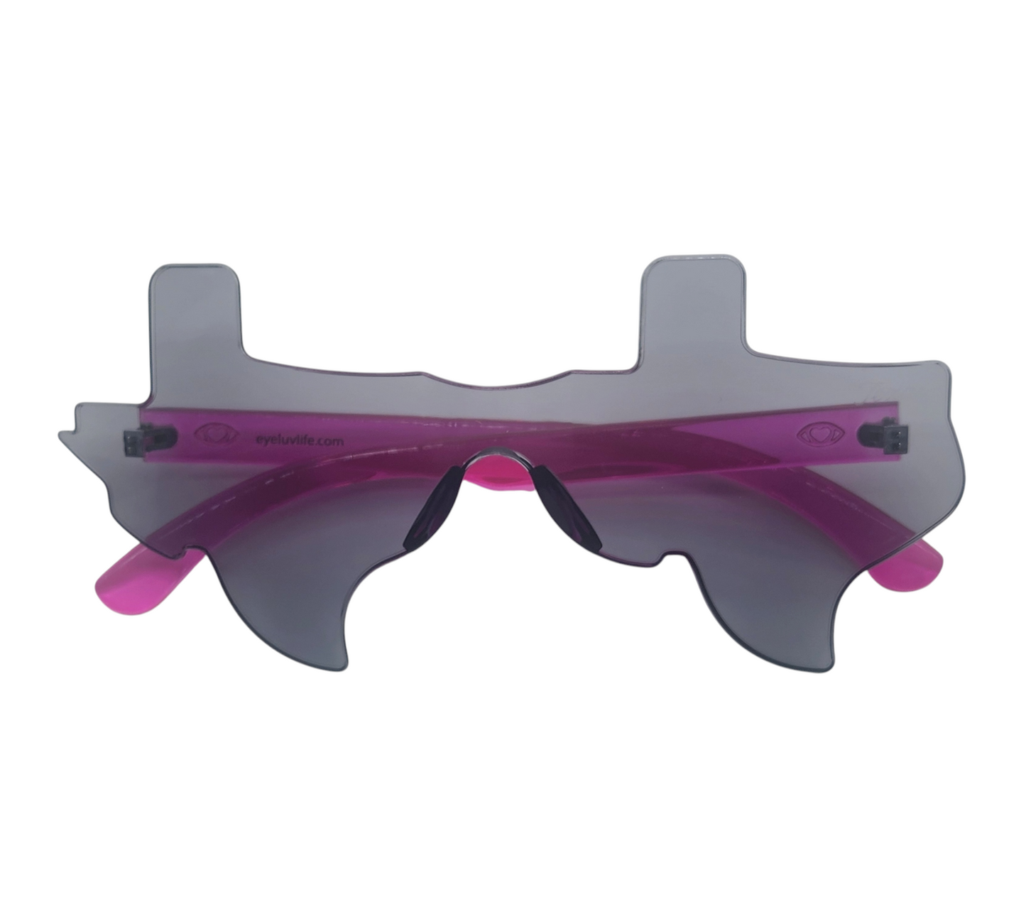 Black and Fuchsia Pink Eye Luv Texas Sunglasses