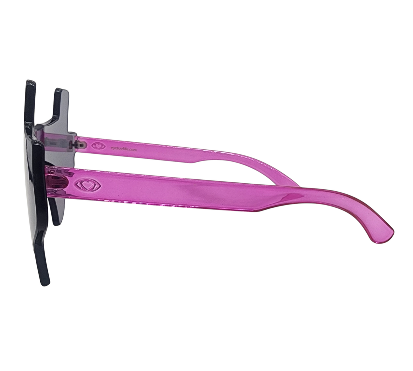 Black and Fuchsia Pink Eye Luv Texas Sunglasses