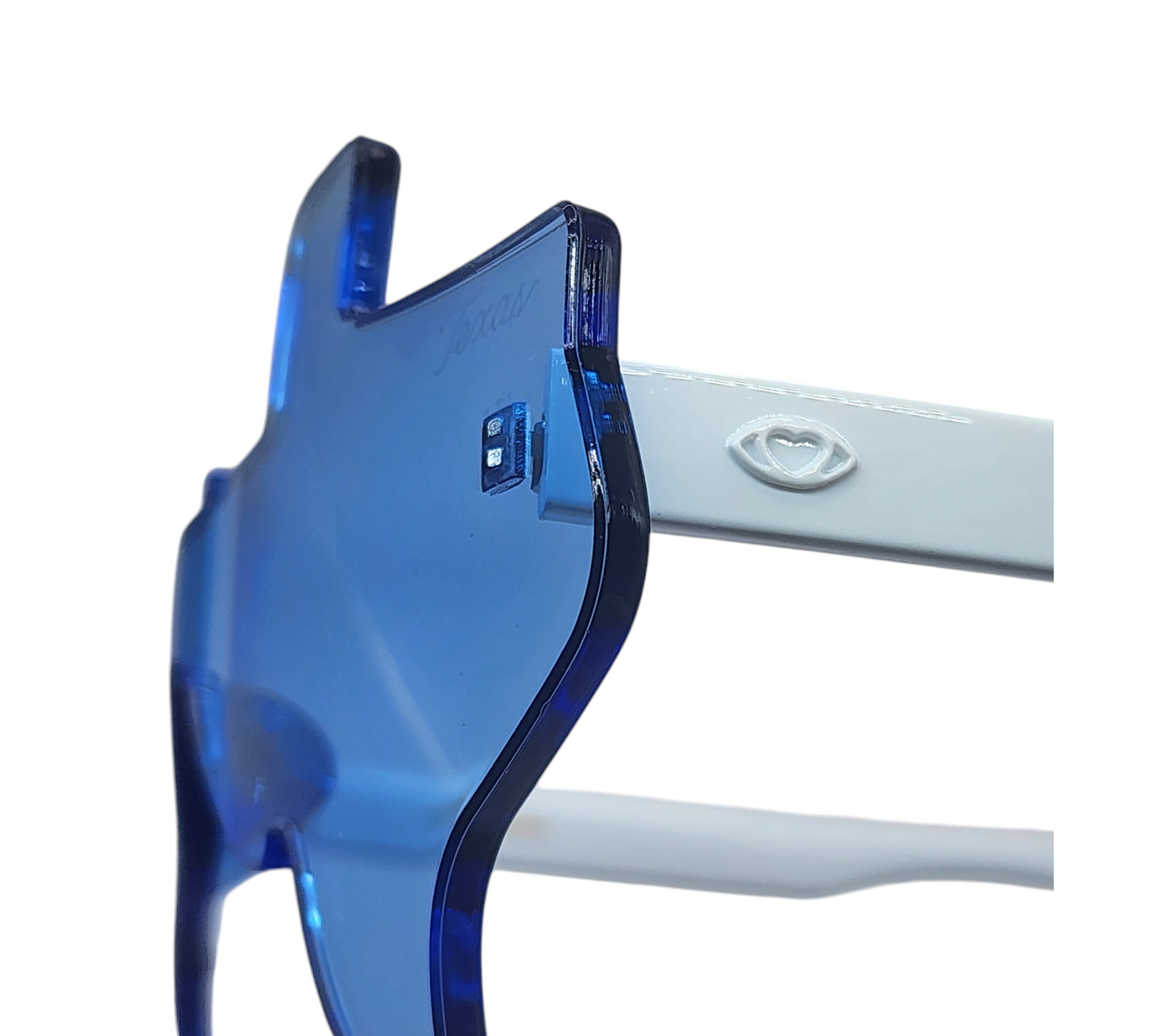 Blue and White Eye Luv Texas Sunglasses