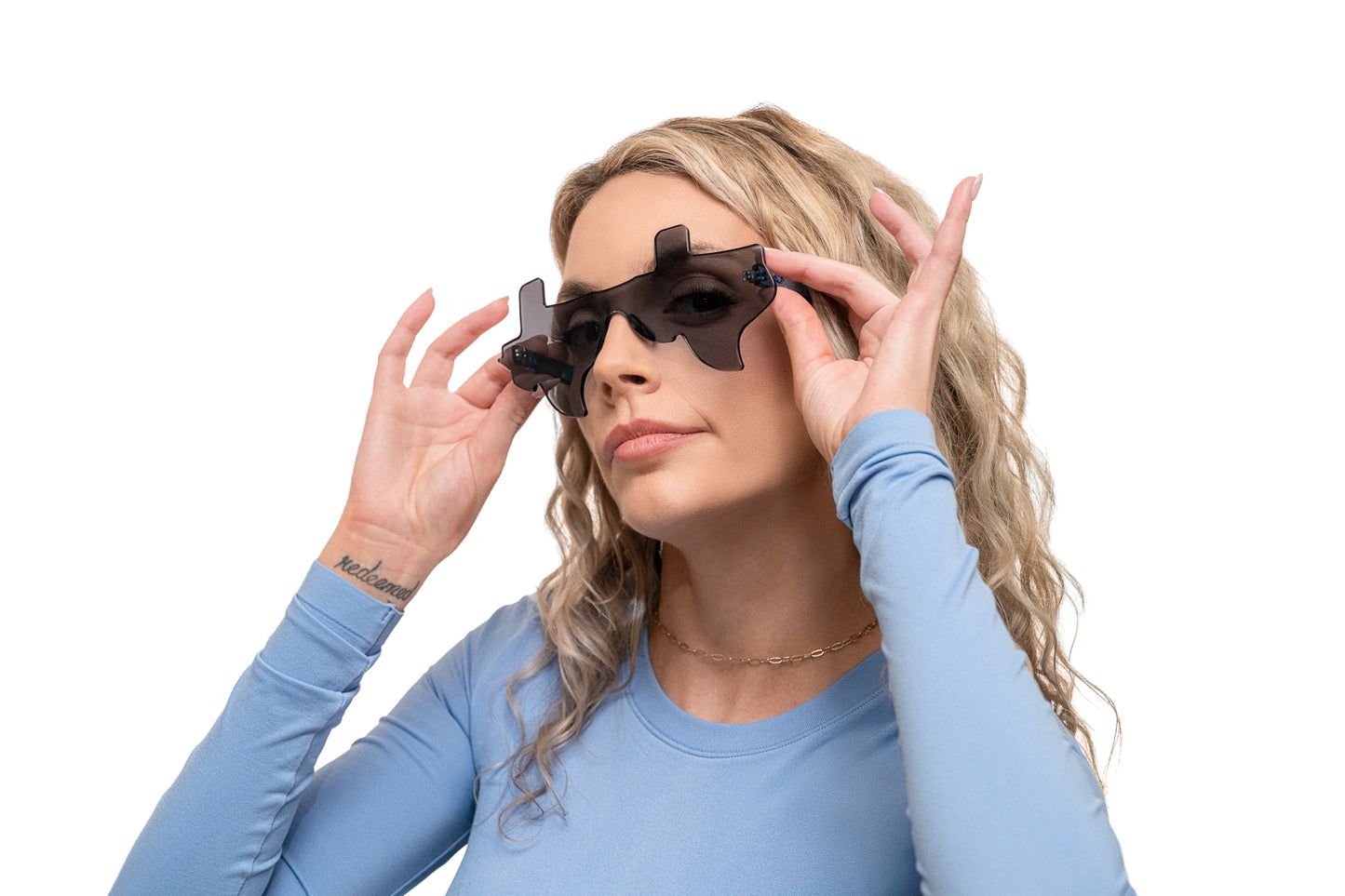 Black and Blue Eye Luv Texas Sunglasses