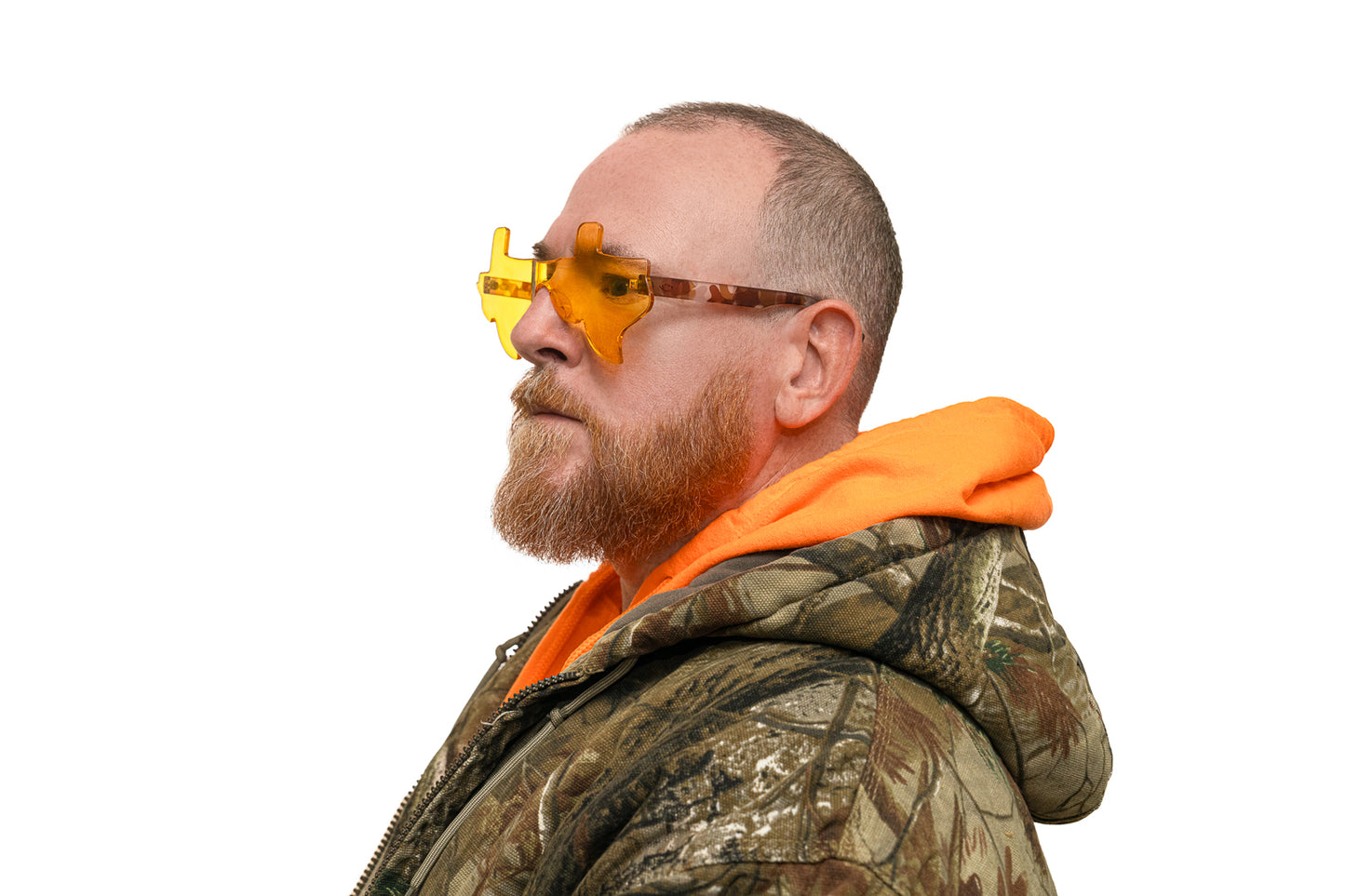 Yellow and Woodland Camo Eye Luv Texas Sunglasses
