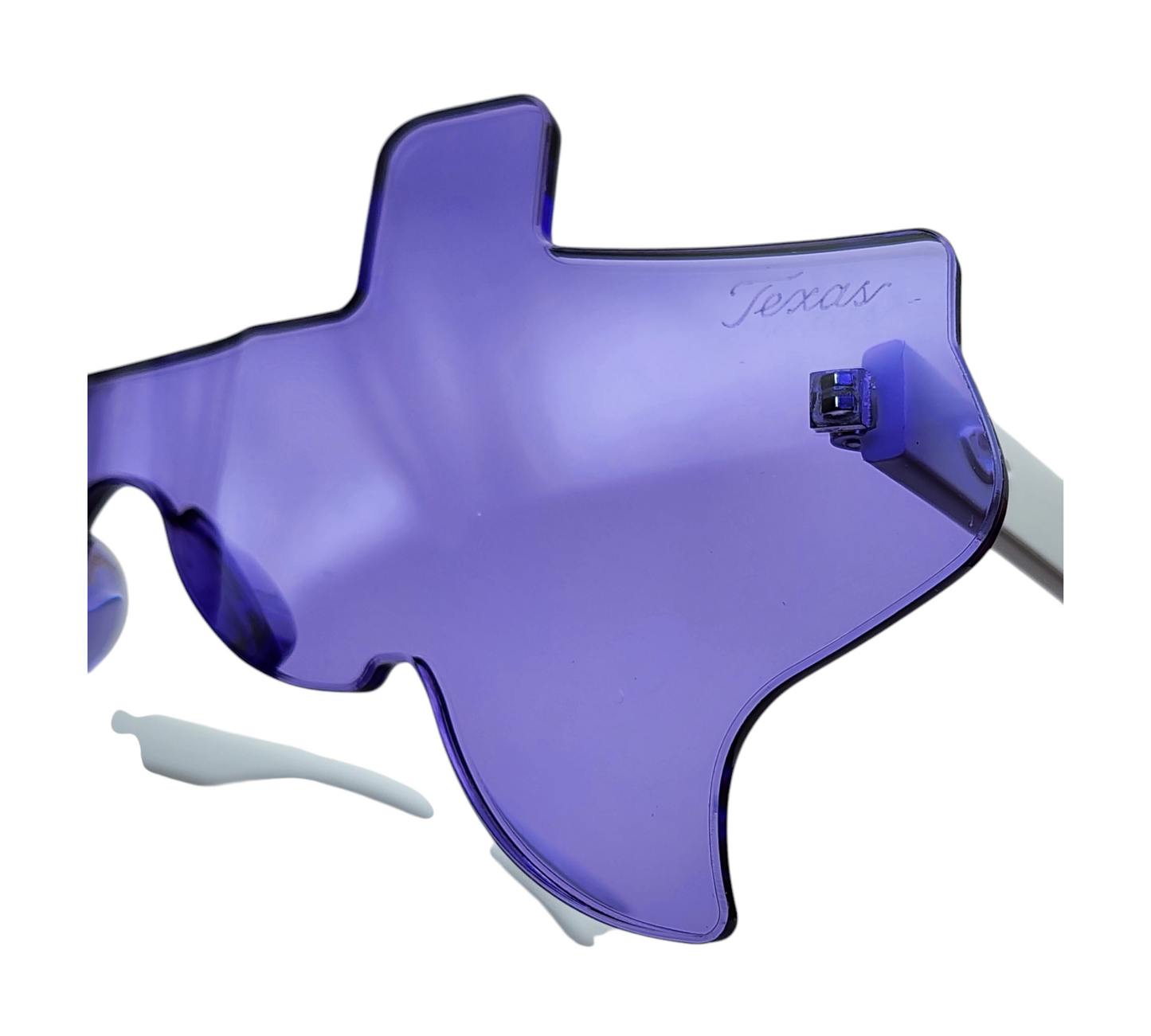 Purple and White Eye Luv Texas Sunglasses