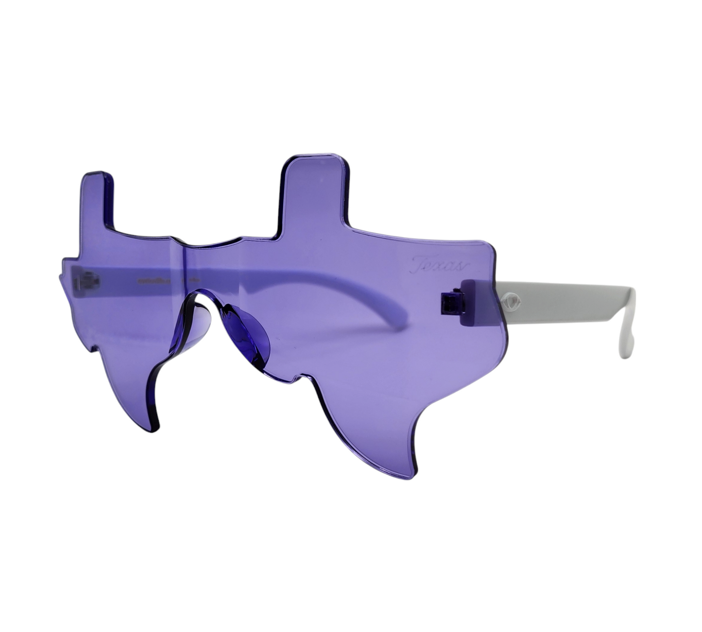 Purple and White Eye Luv Texas Sunglasses