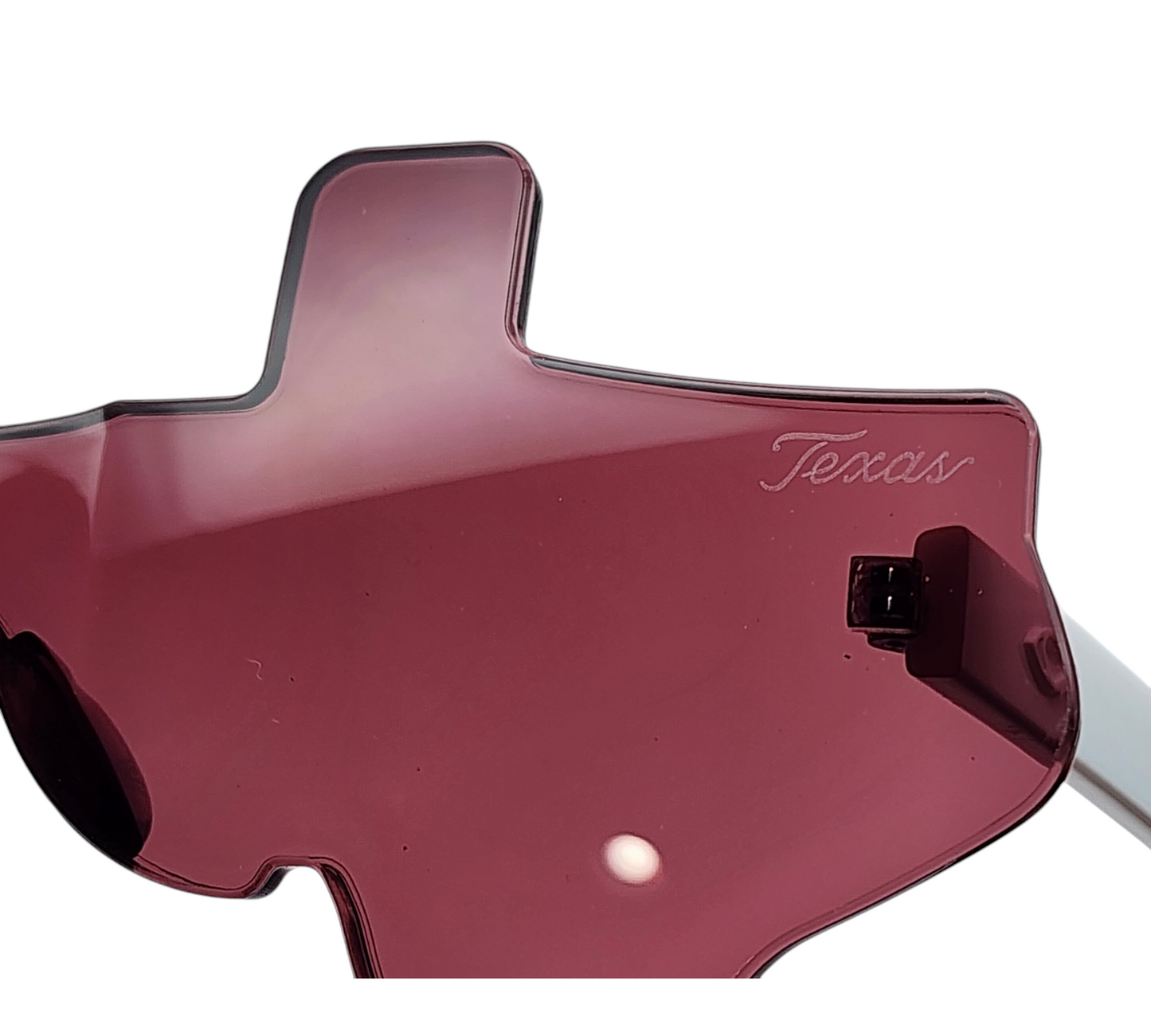 Maroon and White Eye Luv Texas Sunglasses