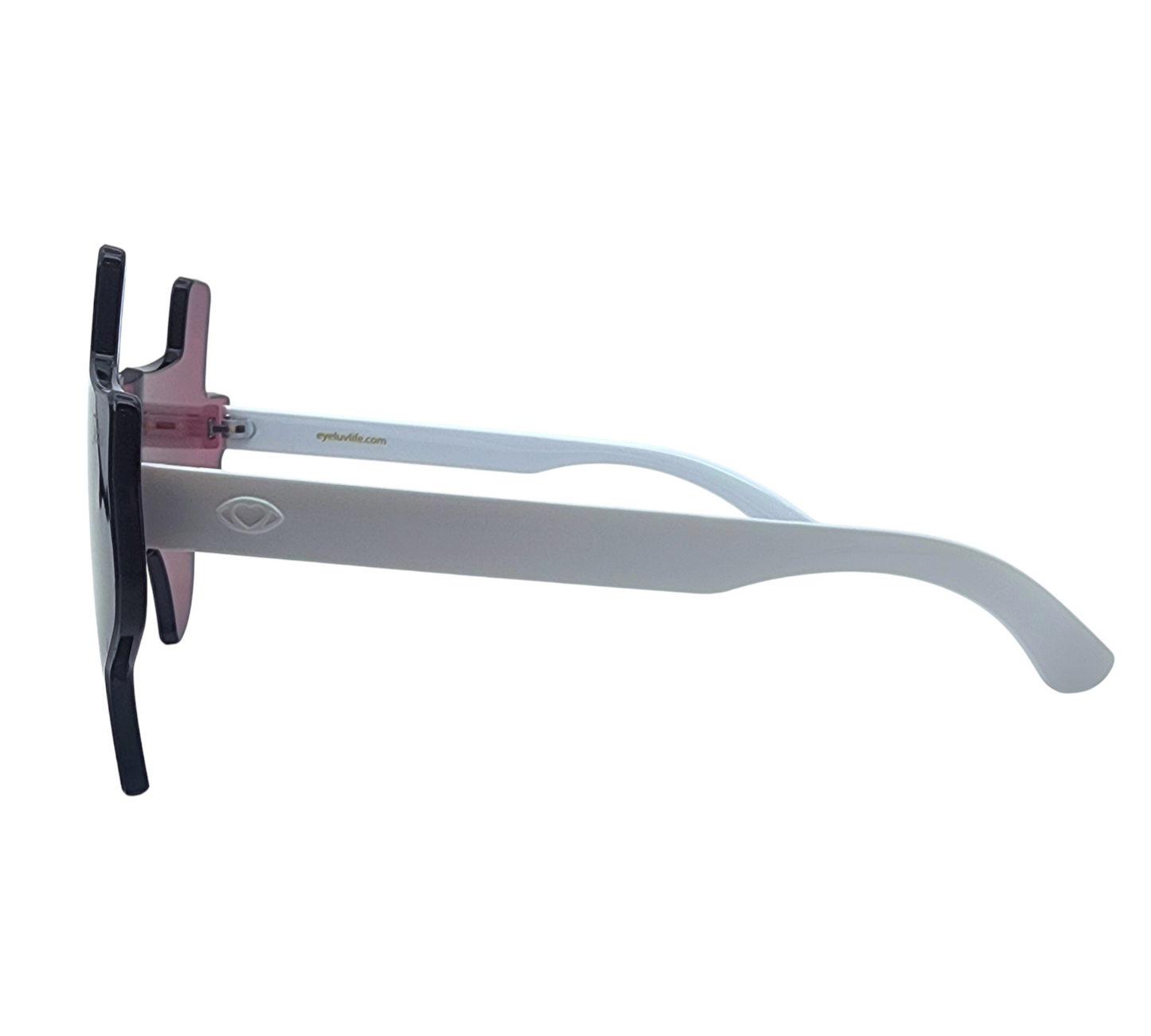 Maroon and White Eye Luv Texas Sunglasses