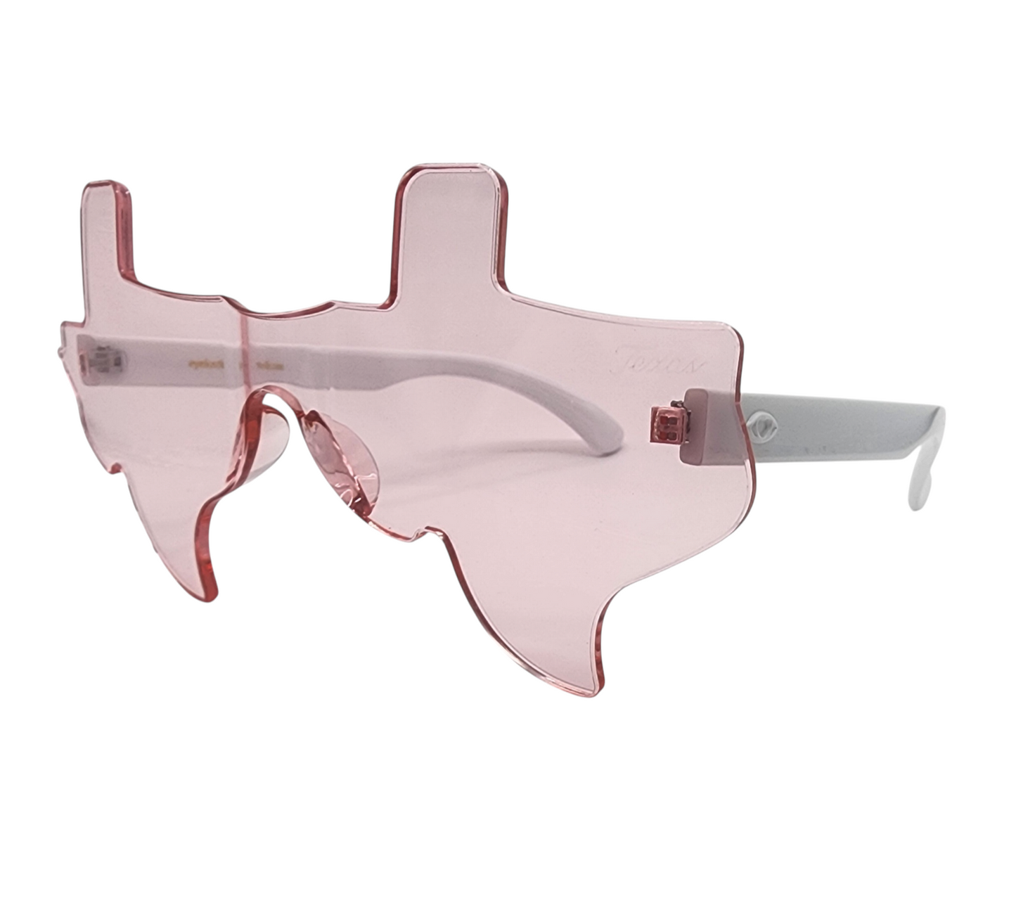 Light Pink and White Eye Luv Texas Sunglasses