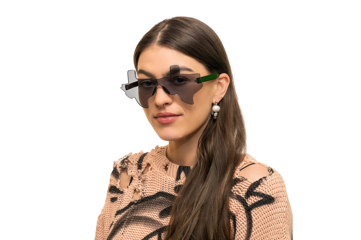 Smoked Gray and Black Eye Luv Texas Sunglasses